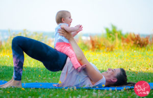 Mamafitness Übungsbeispiel wie du fit mit Baby wirst